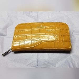 🌺👙Roberta Rossi tortoise shell patterned genuine leather zipper wallet